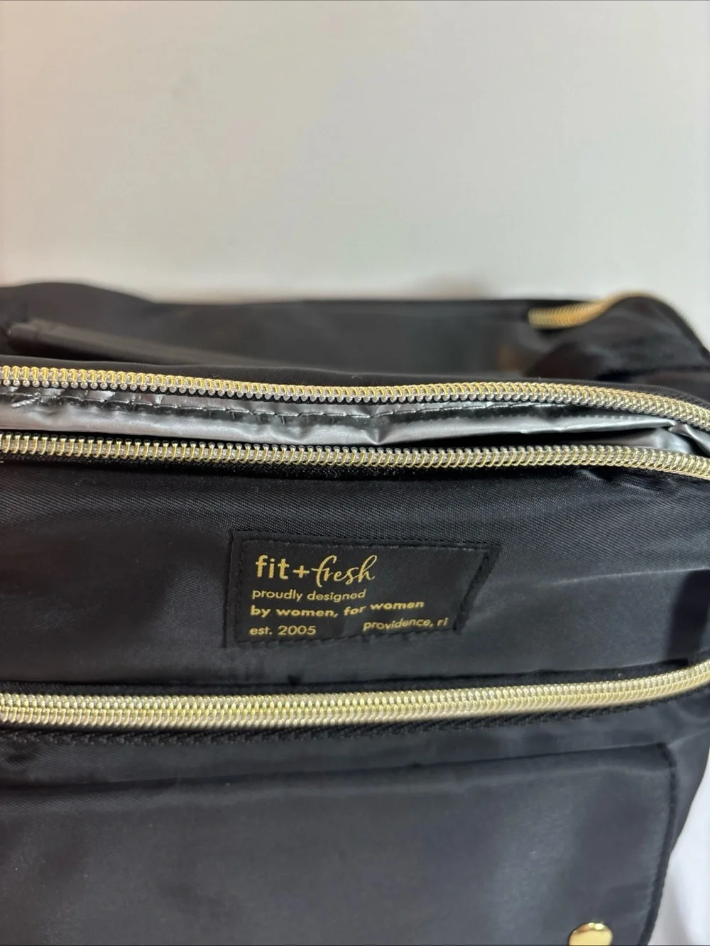Fit & Fresh Black Lunch Tote Backpack.  New!!